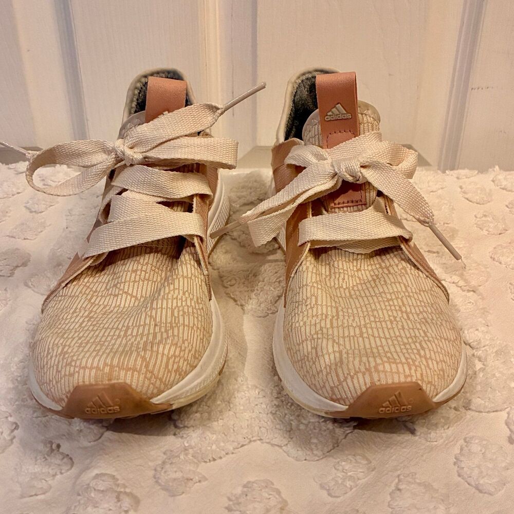 Adidas Edge Lux Athletic Running Shoes Sneakers Women Size 8.5 Ash Pearl